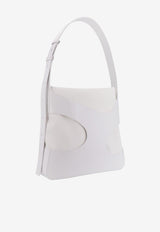 Ferragamo Cut-Out Leather Shoulder Bag White 241241762324_009_White_29845856