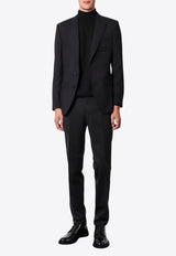 Dolce & Gabbana Single-Breasted Wool Jacket Black G2NW0ZFU28E_N0000_Black_29845809