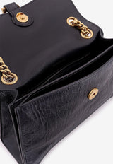 Balenciaga Small Crush Chain Shoulder Bag with Charms Black 7819202AA6W_1000_Black_29840715