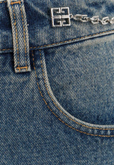 Givenchy 4G Chain Mini Denim Skirt Blue BW40SQ5Y9N_420_Blue_29846240