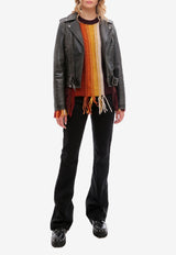 Golden Goose DB Distressed Leather Biker Jacket Black GWP00848P000647_90100_Black_29856795