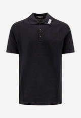 Versace Logo Label Polo T-shirt Black 10139061A11276_1B000_Black_29846041