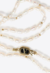 Valentino Ovalette Pearl Necklace White 6Y2J0S99CRW_QYL_White_29840125