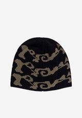 ROA Intarsia Knit Ribbed Beanie Black RBMW279YA24_BLK0001_OneColor_31183839