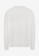 Maison Margiela Embroidered Logo Crewneck Sweatshirts White S50GU0208S25520_729_White_29843323