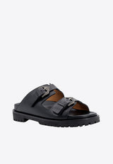 Off-White Arrow-Buckles Leather Sandals Black OWIH060S24LEA001_1010_Black_29843672