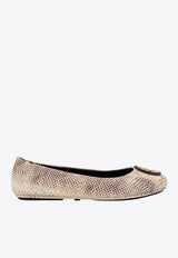 Tory Burch Minnie Travel Python Print Leather Ballet Flats Beige 155382_250_Beige_29847622