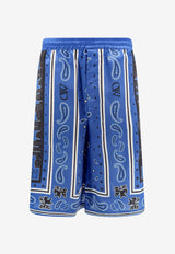 Off-White Bandana Print Bermuda Shorts Blue OMCB092S24FAB001_4600_Blue_29843151