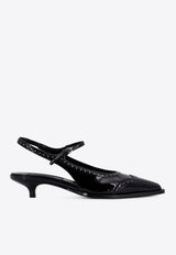 Miu Miu 35 Studded Leather Slingback Pumps Black 5I308E069_F057Z_Black_29850693