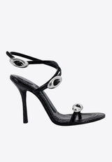 Alexander Wang Dome 105 Strappy Leather Sandals Black 30124S005_001_Black_29845692