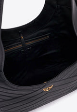 PINKO Quilted Leather Tote Bag Black 104536A2AO_Z99Q_Black_29848513