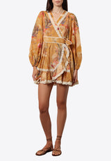 Zimmermann Ascension Frill Floral Mini Dress Mustard 3245DSS253MTDPFL_Mustard Palm Floral_29842239