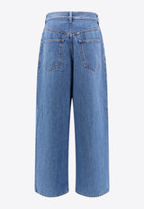 Givenchy 4G Logo Wide-Leg Jeans Blue BW514A5Z1F_402_Blue_29843297