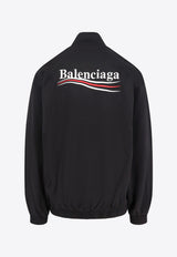 Balenciaga Political Campaign Windbreaker Jacket Black 818502TRVE2_1089_Black_29843606