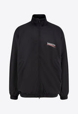 Balenciaga Political Campaign Windbreaker Jacket Black 818502TRVE2_1089_Black_29843606