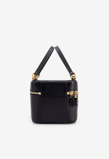 Dolce & Gabbana Sicily Calf Leather Cube Top Handle Bag Black BB7715B7321_80999_Black_29847363