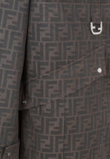 Fendi Single-Breasted FF Jacquard Jacket Brown FW1329ASCK_F1440_Brown_29851362