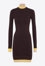 Fendi Multi-Layer Mini Knit Dress Purple FZDC36ASJG_F0AU3_Purple_29850547