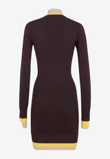 Fendi Multi-Layer Mini Knit Dress Purple FZDC36ASJG_F0AU3_Purple_29850547