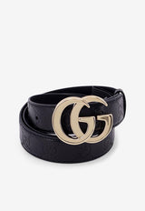Gucci GG Milano Embossed Leather Belt Black 802949AAD5L_1000_Black_29850611