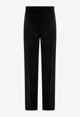 Ferragamo Straight-Leg Tailored Wool Pants Black 143161761170_NERO_Black_29843891