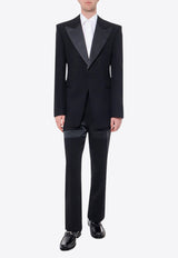 Ferragamo Straight-Leg Tailored Wool Pants Black 143161761170_NERO_Black_29843891
