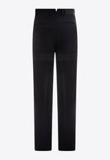 Ferragamo Straight-Leg Tailored Wool Pants Black 143161761170_NERO_Black_29843891
