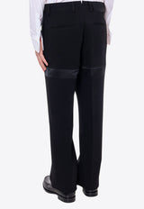 Ferragamo Straight-Leg Tailored Wool Pants Black 143161761170_NERO_Black_29843891