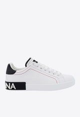 Dolce & Gabbana Portofino Leather Low-Top Sneakers White CS2216AH526_89697_White_29844083