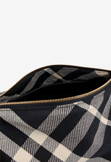 Burberry Shield Checked Shoulder Bag Black 8087625_A1003_Black_29848036