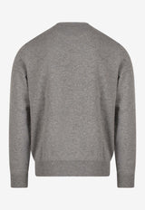 Polo Ralph Lauren Logo-Embroidered Crewneck Sweater 710876714_007_Grey_29848471