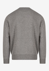 Polo Ralph Lauren Logo-Embroidered Crewneck Sweater 710876714_007_Grey_29848471