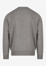 Polo Ralph Lauren Logo-Embroidered Crewneck Sweater 710876714_007_Grey_29848471