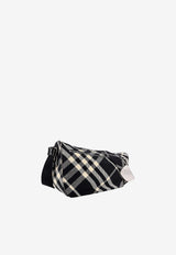 Burberry Shield Checked Messenger Bag Black 8089304_A1189_Black_29843828
