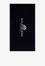 Balenciaga Logo Intarsia Performance Towel Black 793309410B6_1062_Black_29843962
