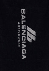 Balenciaga Logo Intarsia Performance Towel Black 793309410B6_1062_Black_29843962