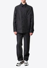 Valentino Metal V Long-Sleeved Shirt Gray 5V3CIO068JB_372_Grey_29845221