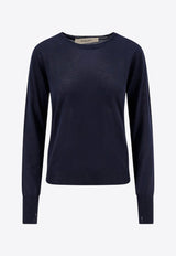 Golden Goose DB Vintage Wool Sweater Blue GWP00952P000665_50501_Blue_29856686