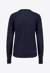 Golden Goose DB Vintage Wool Sweater Blue GWP00952P000665_50501_Blue_29856686