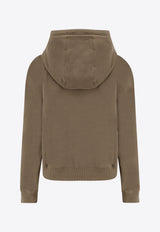 Saint Laurent Logo Embroidered Drawstring Hoodie Green 823602Y36SW_1301_Green_29850566