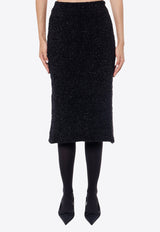 Balenciaga Tweed Knitted Midi Skirt Black 793601T3328_1000_Black_29848610