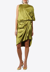 Dries Van Noten Dalant One-Shoulder Mini Dress Green 2510110531032_607_Green_29846107