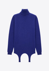 Saint Laurent Cashmere Long-Sleeved Turtleneck Sweater 806969YALL2_4069_Blue_29853267