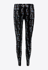 Etro Paisley Print Leggings Black 118655253_0001_MultiColour_29843609