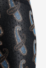 Etro Paisley Print Leggings Black 118655253_0001_MultiColour_29843609