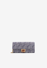 Fendi Baguette FF Jacquard Chain Clutch Blue 8M0365AUT4F1SXQ_MIRTO+DARK NUT+OS_29853180