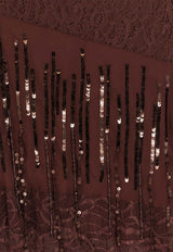 PINKO Ibis Sequin-Embellished Maxi Dress Brown 104752A2DG_L78_Brown_29848163