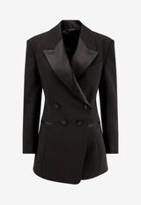Givenchy Double-Breasted Tailored Blazer Black BW30KH15YR_001_Black_29845179