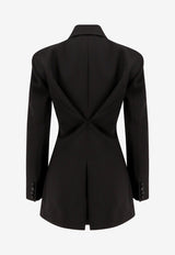Givenchy Double-Breasted Tailored Blazer Black BW30KH15YR_001_Black_29845179