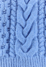 Stella McCartney Two-Tone Cable Knit Sweater Blue 6K08373S2516_8490_Blue_29845163